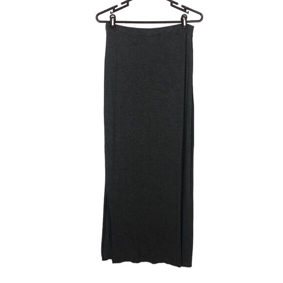 Romeo & Juliet Gray Long Maxi Skirt Side Slits Women's Size Medium - Picture 1 of 5